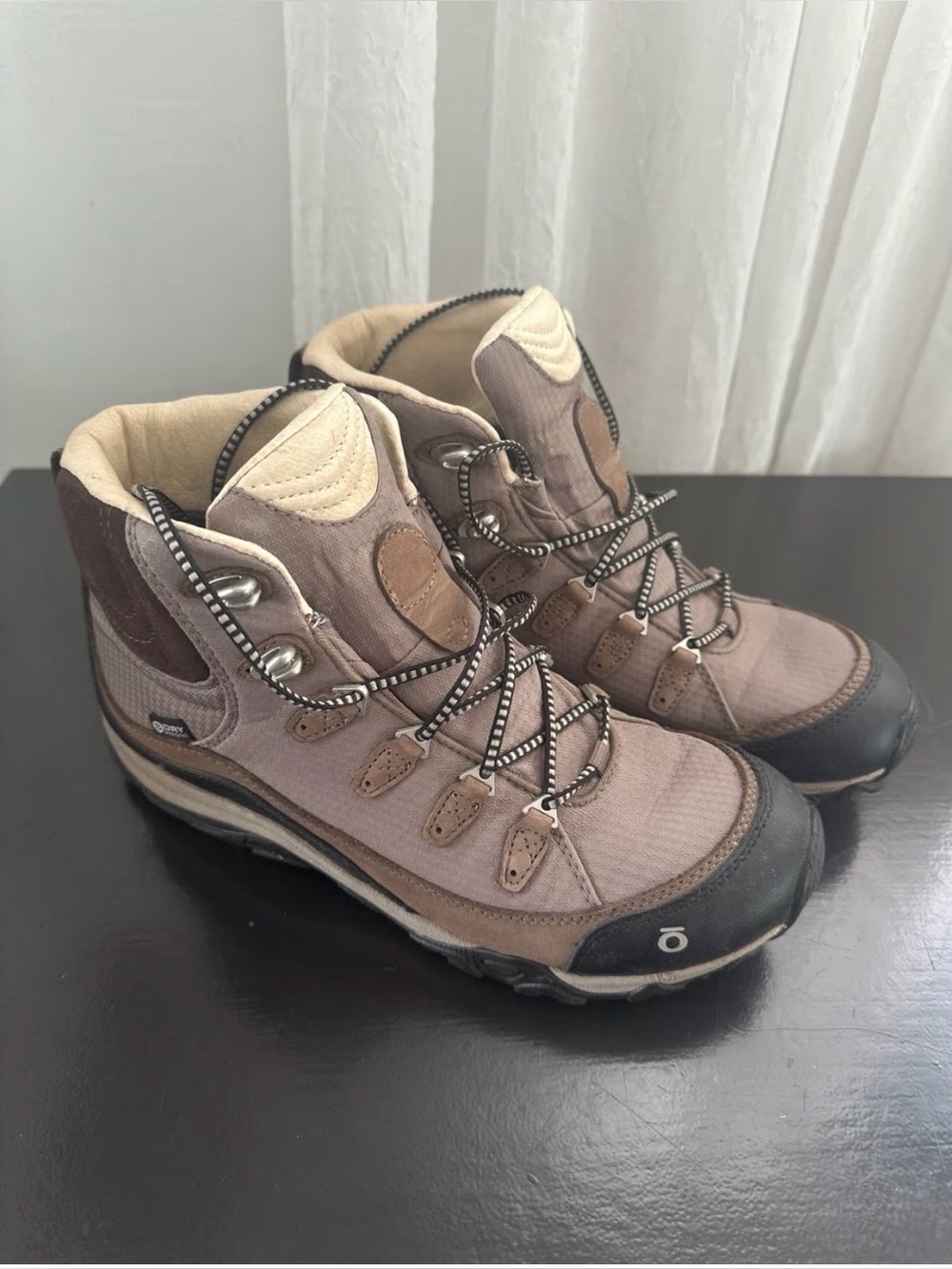 Oboz Women's Juniper Mid B-Dry Waterproof Hiking Boots Tan - 8